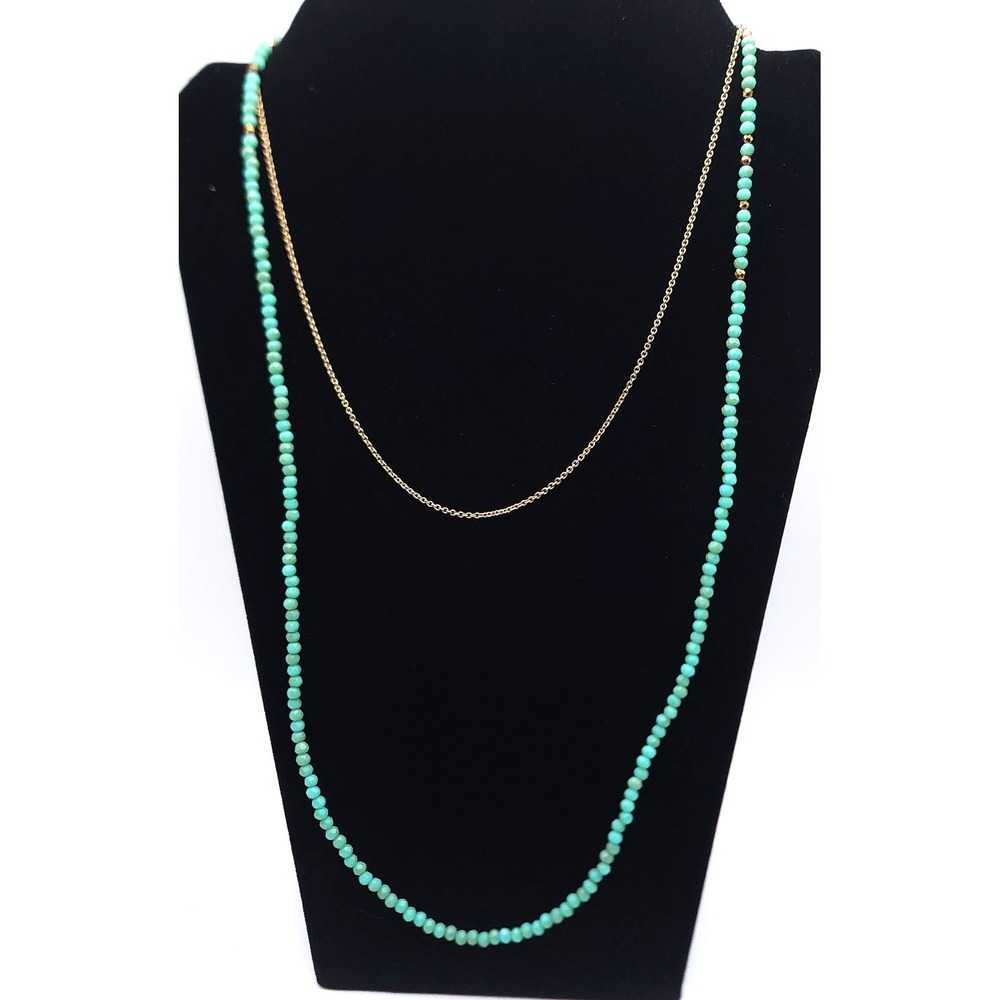 Betsy Pitterol Turquoise‎ Bead Necklace